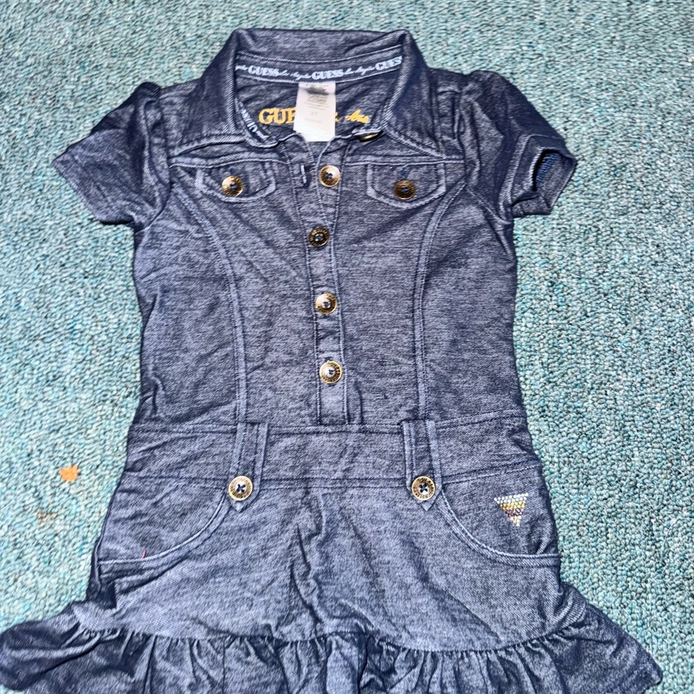 GUESS Kids Blue Denim Dress